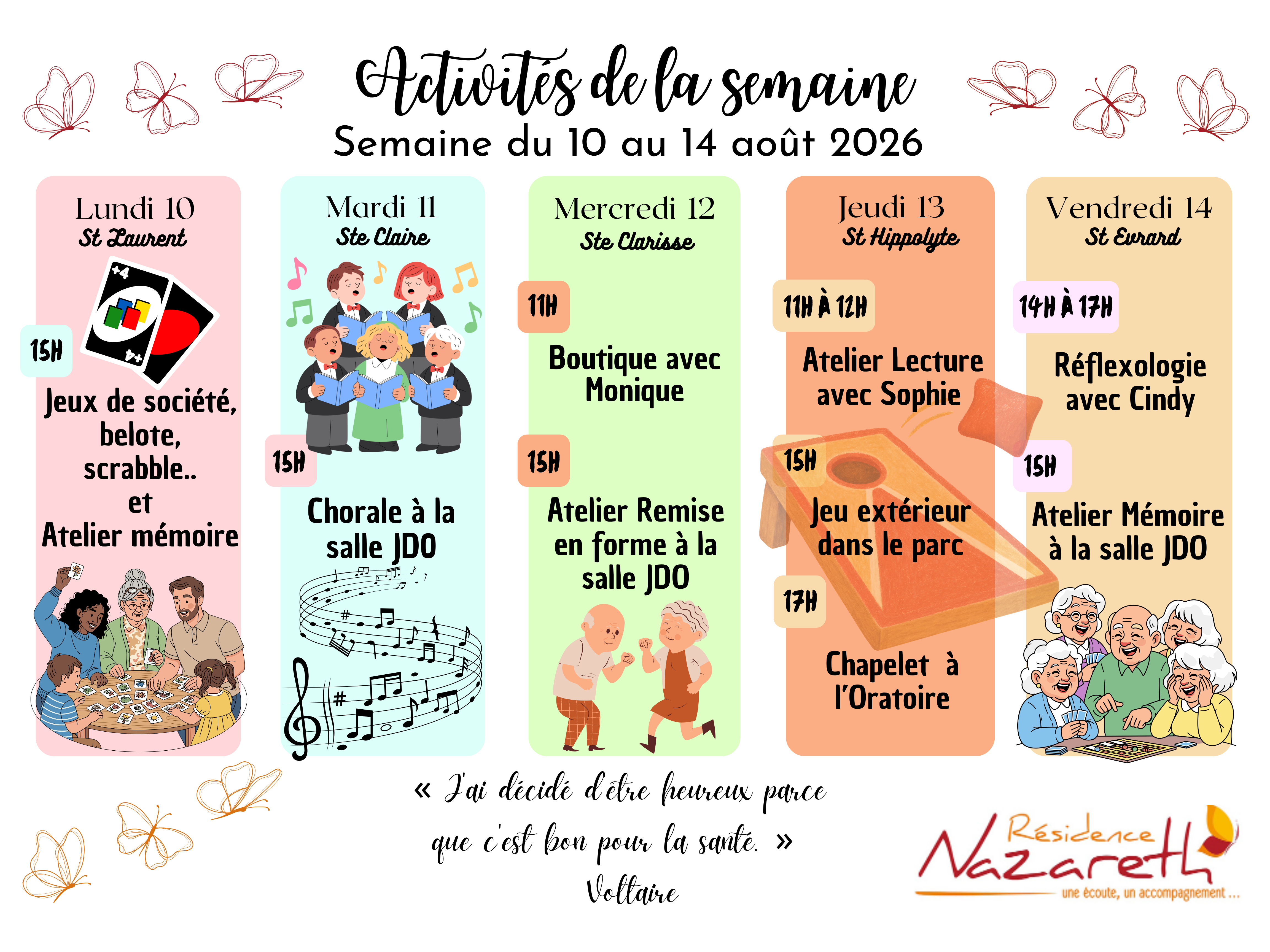 Activités de la semaine (9)