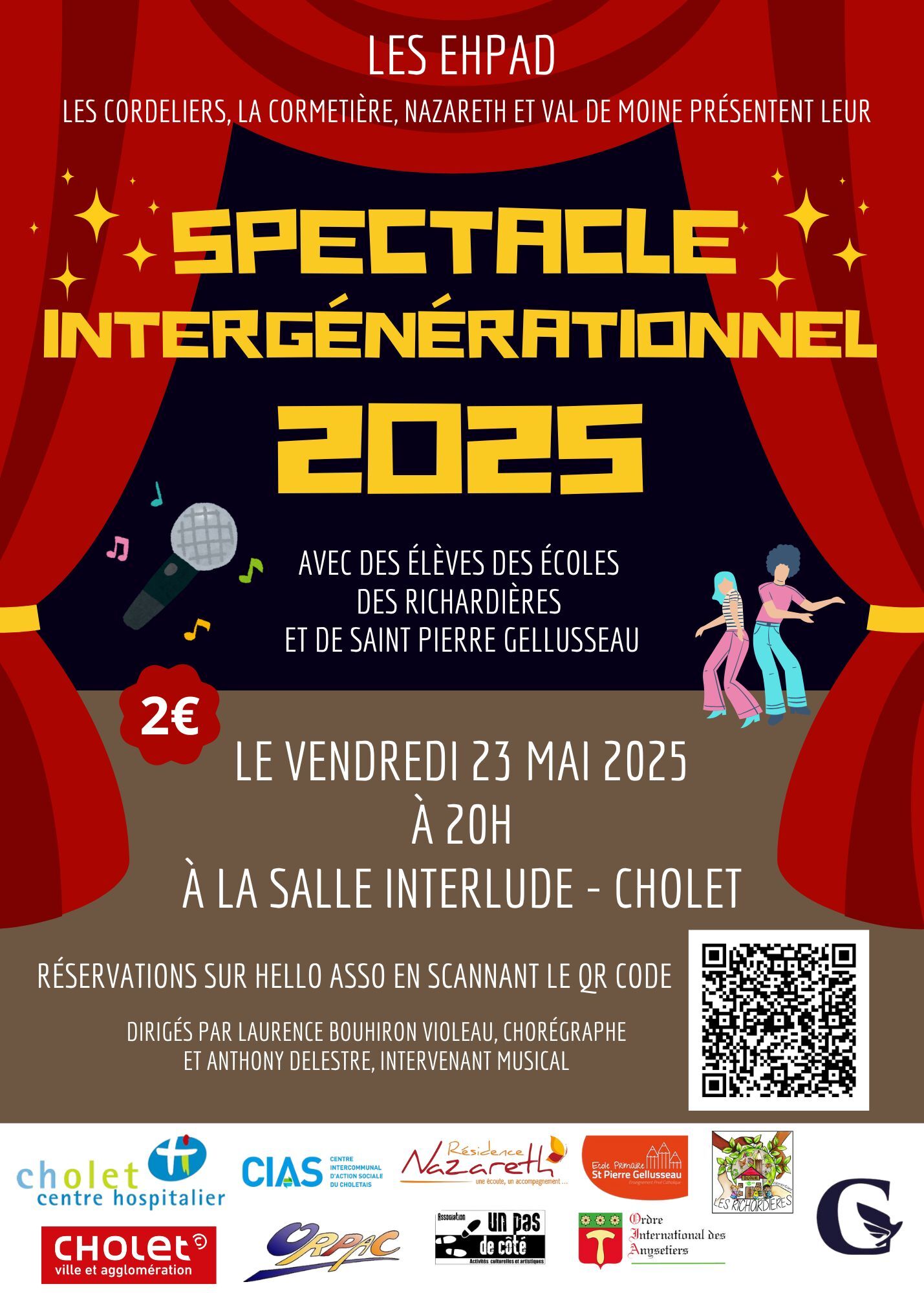 Affiche spectacle intergénérationnel 2025